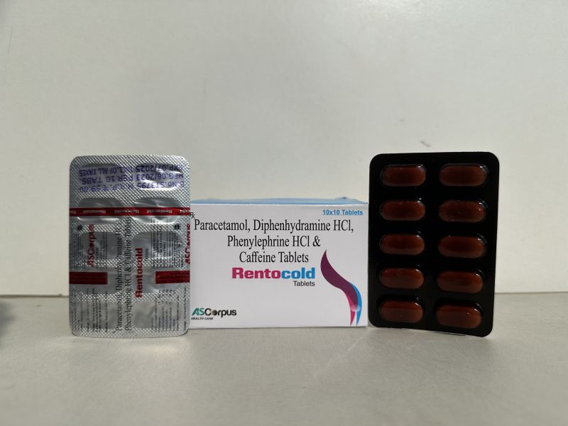 Rentocold Tablets, Packaging Type : Box