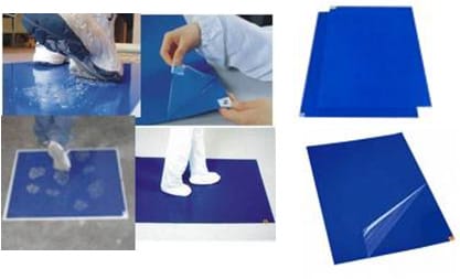 Adhesive Square Cleanroom Sticky Mat, Size : 4x4ft