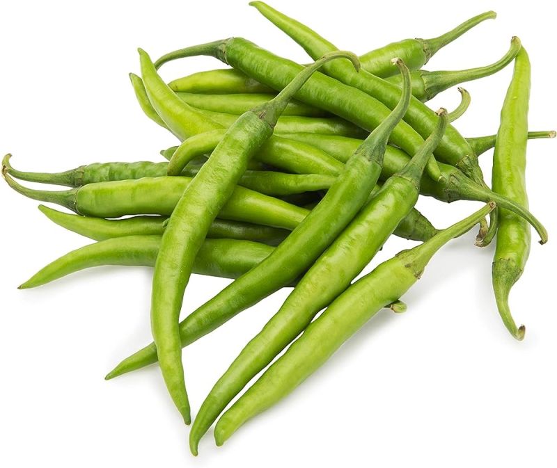 M.Y.R. Fresh Green Chilli, for Human Consumption, Cooking, Shelf Life : 10 Days