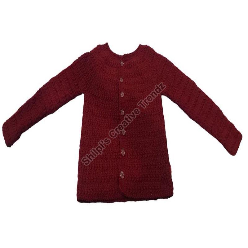 Wool Crochet Ladies Cardigan, Size : M