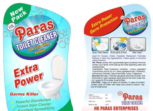 250ml HK Paras Toilet Cleaner, Packaging Type : Plastic Bottle
