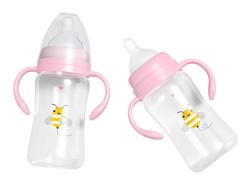 ZipZap Plastic Printed baby feeding bottle, Size : 100ml
