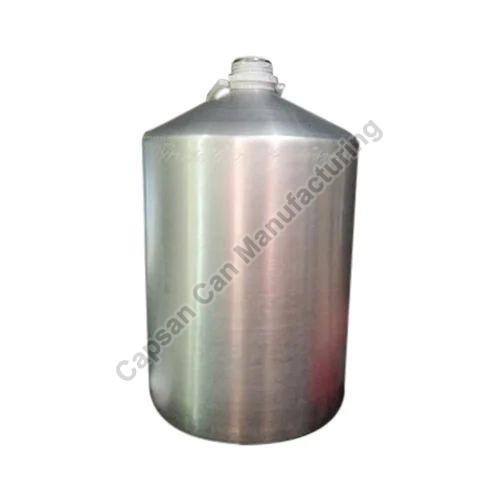 Plain 25Ltr. Aluminium Chemical Container, Shape : Round