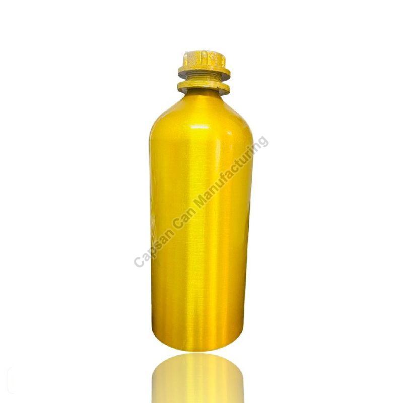 Golden Aluminium Bottle, for Storing Liquid, Capacity : 1000ml