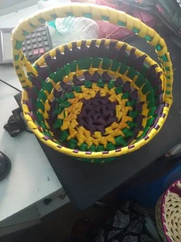 7X5 Inch Handmade Palm Leaf Basket