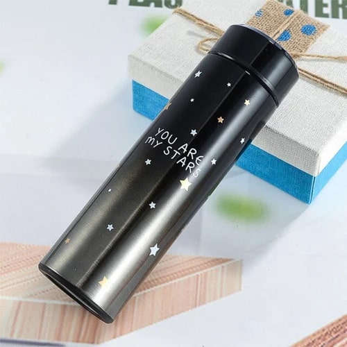 Black Temperature Water Bottle