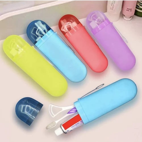 Plastic Plain Portable Toothbrush Holder, Size : Standard
