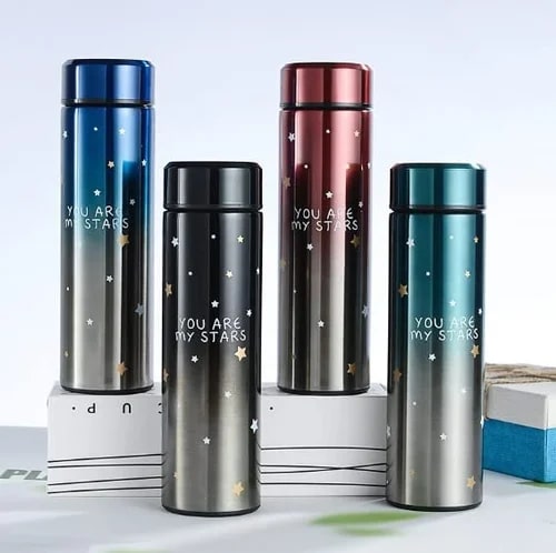 Stainless Steel Temperature Display Water Bottle, Capacity : 500ml