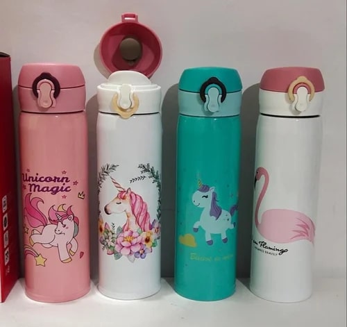 Stainless Steel Unicorn Water Bottle, for Drinking Purpose, Capacity : 500ml