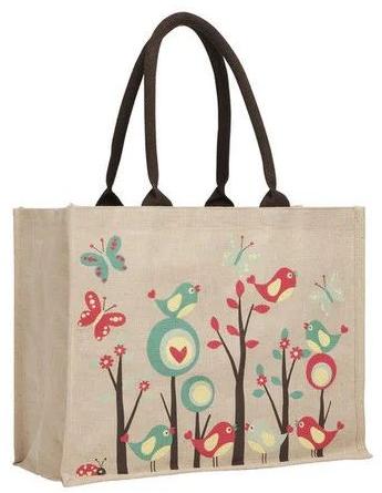 Printed Juco Shopping Bag, Style : Handled