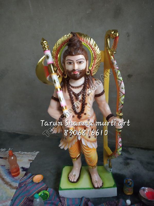 Marble Parshuram Statue, for Shiny, Dust Resistance, Packaging Type : Thermocol Box