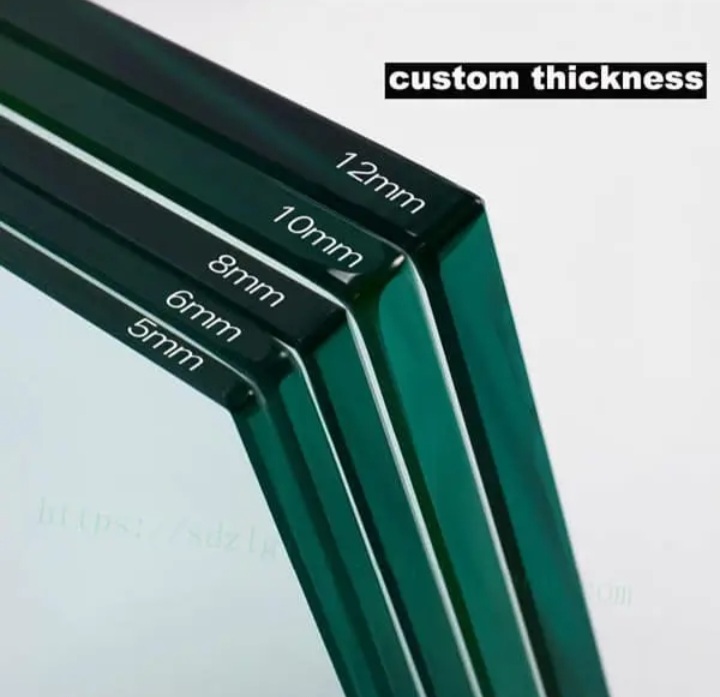 Flat 6mm toughened glass