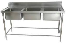 Metal Polished Three Sink Unit, Feature : Anti Corrosive, Durable, High Quality, Shiny Look