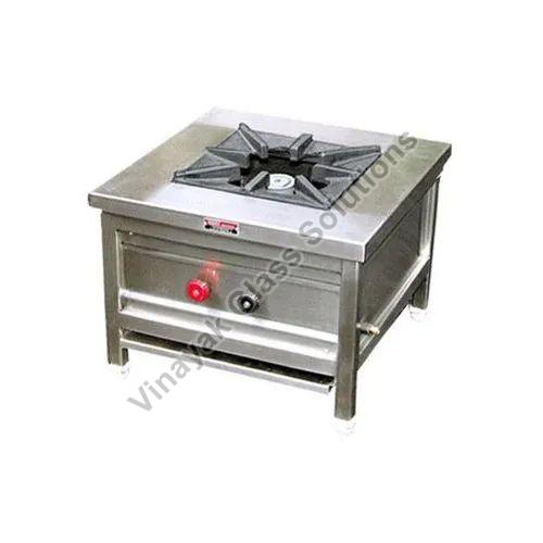 Stainless Steel Single Burner Bulk Cooking Range Vinayak Glass Solutions Ambala Haryana