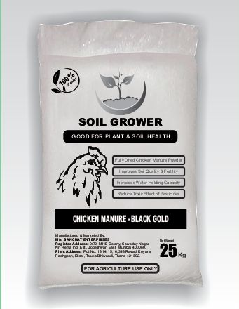 Soil Grower Organic Black Gold Chicken Manure, for Agriculture, Packaging Type : Plastic Bag