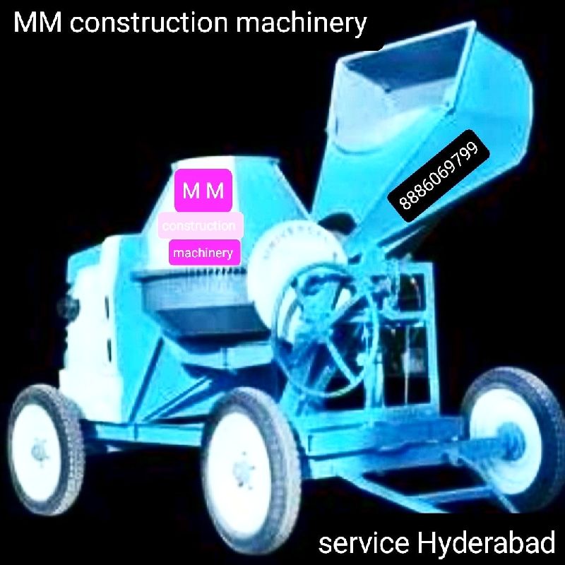 25000kgs Hydrolic Mechanical concrete mixer machine, Drum Capacity : One bag capacity cement