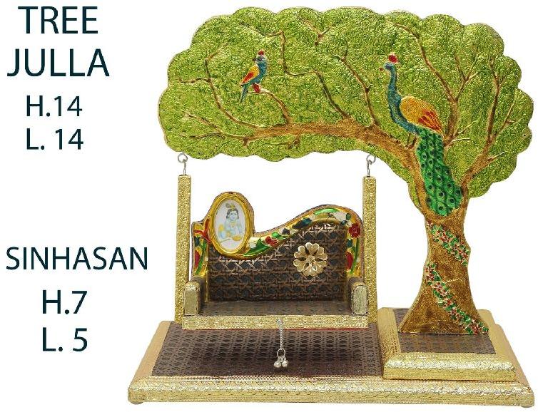 Handmade Wooden Laddu Gopal Jhula, Feature : Attractive Designs