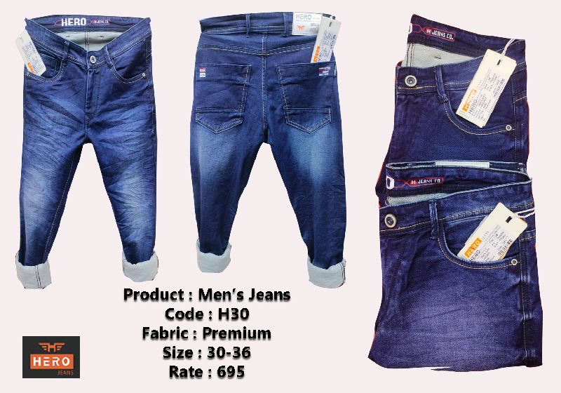  fade h 30 man jeans, Size : 30-36