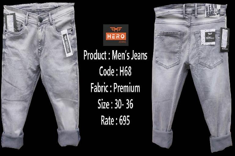  fade h 68 mens jeans, Size : 30-36