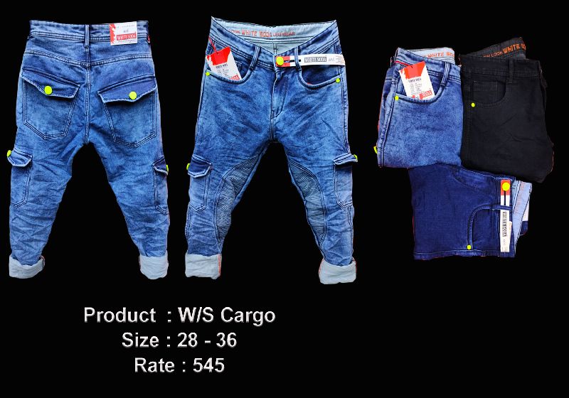 white soda cargo jeans