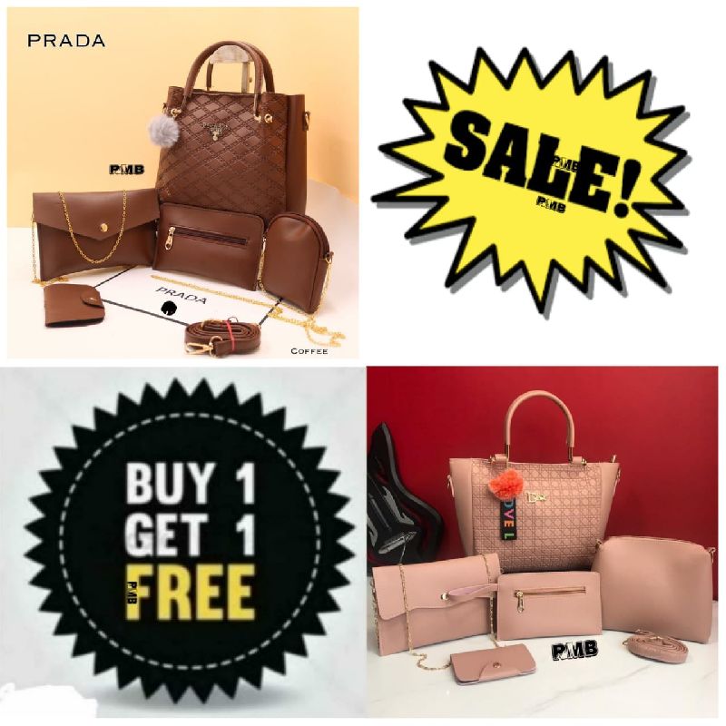 2 PC Printed Ladies Purse Combo Set