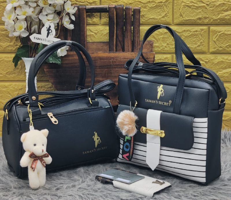 Druffle with teddy bear lady purse