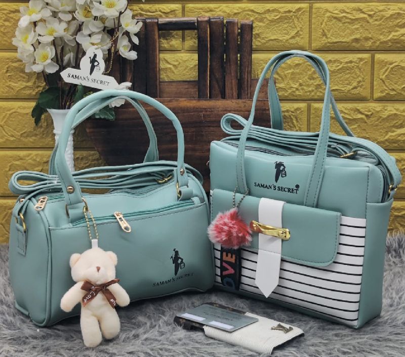 teddy ladies duffle purse combo pack