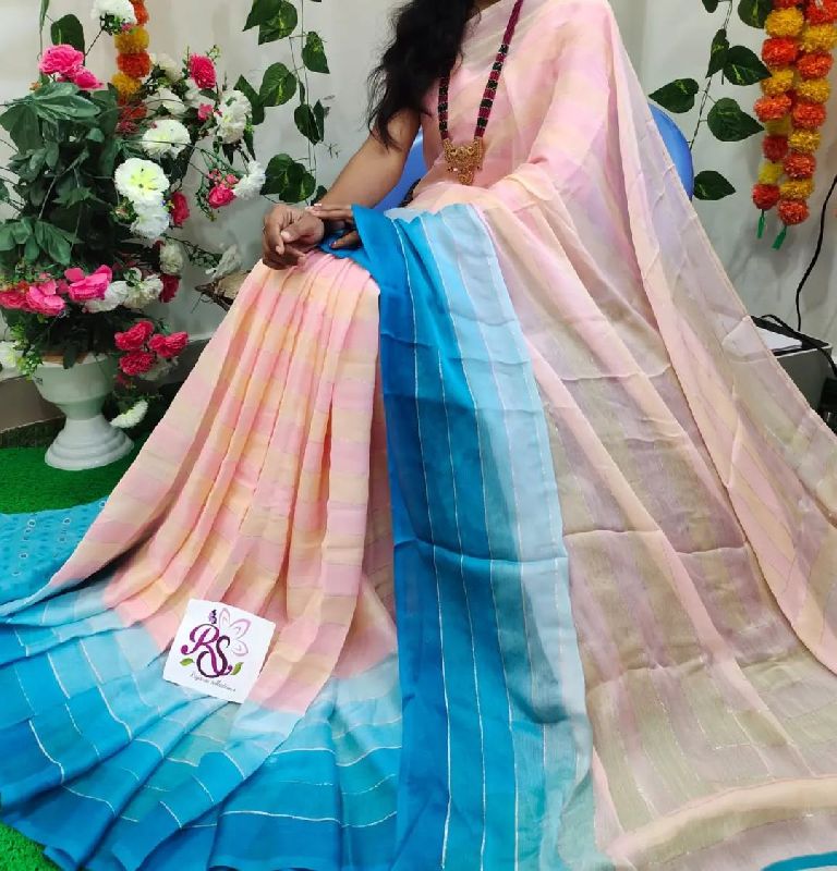 Khadi hd print attractive saree, Feature : Anti-wrinkle, Breathable, Dry Cleaning, Easy Washable, Eco Friendly