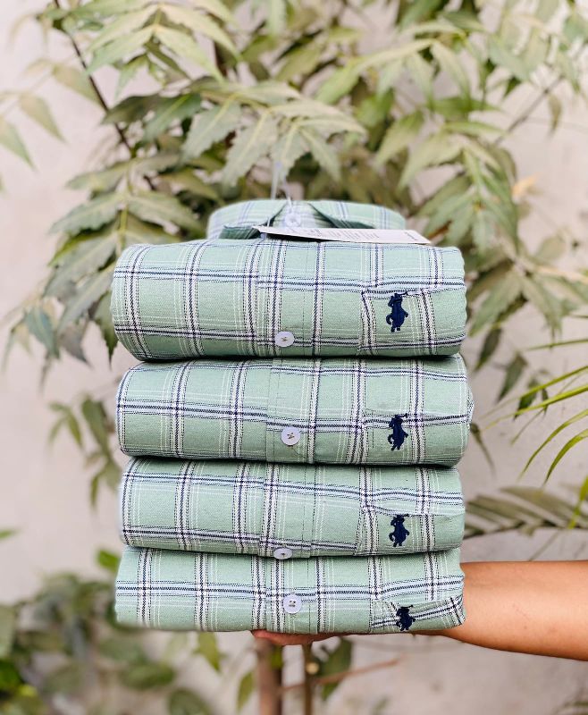 RL polo check print shirt collection for men\'s wear