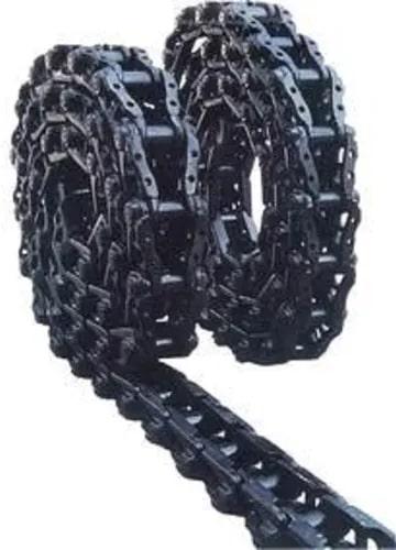 Polished Iron Track Link Chain, Color : Black