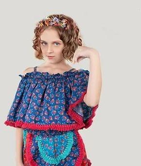 off shoulder floral print skirt top