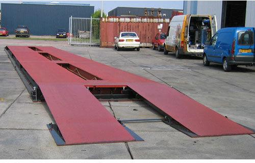 Steel 20M Portable Weighbridge, Weighing Capacity : 150 Ton