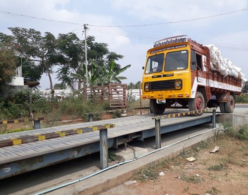 Mild Steel 9M Pitless Weighbridge, Weighing Capacity : 60 Ton