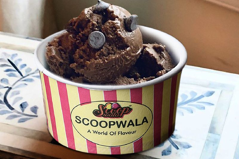 Scoopwala Choco Chip Ice Cream, Packaging Type : Paper Box