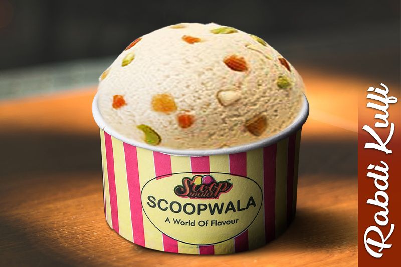 Scoopwala Rabdi Kulfi Ice Cream, Packaging Type : Paper Box