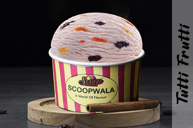 Scoopwala Tutti Frutti Ice Cream, Packaging Type : Paper Box