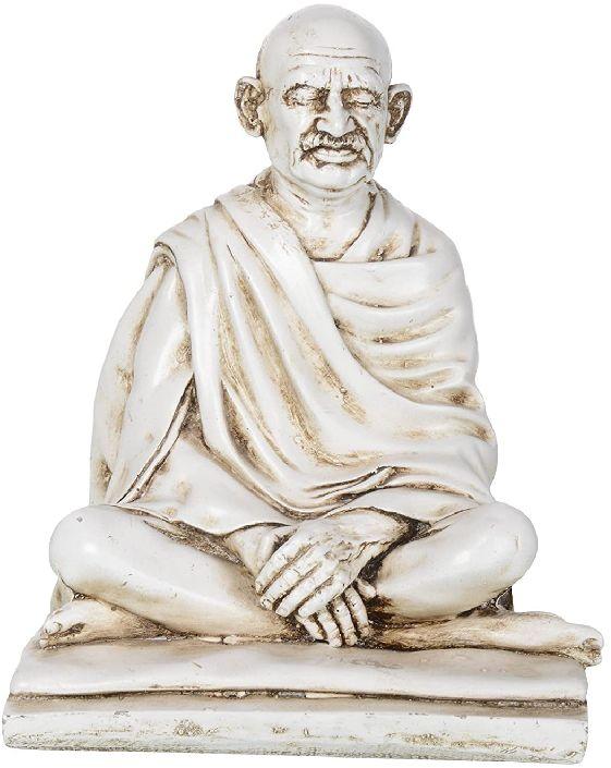 Polished Carved Marble Mahatma Gandhi Statue, Size : Standard