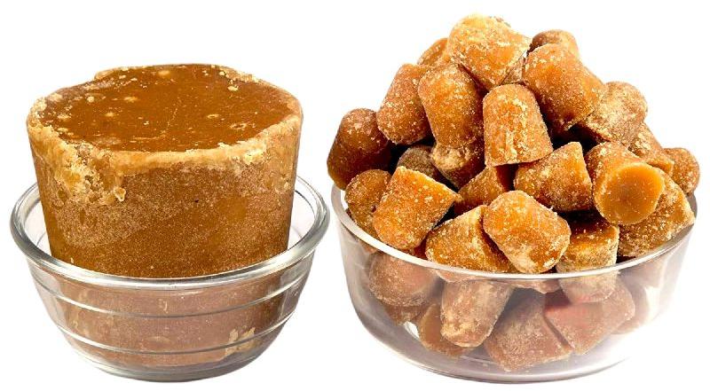 Organic Palm Jaggery Cubes, Color : Brownish