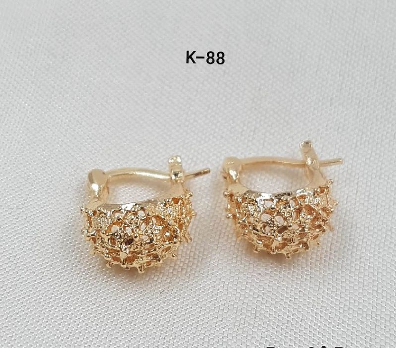 Gold plated bali earrings k88