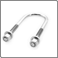 Silver U Bolts, Grade : DIN / ISO / ASTM / BSW / ANSI