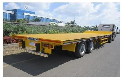 Rectangular 70 Ton Heavy Duty Flatbed Trailer, Feature : Good Quality