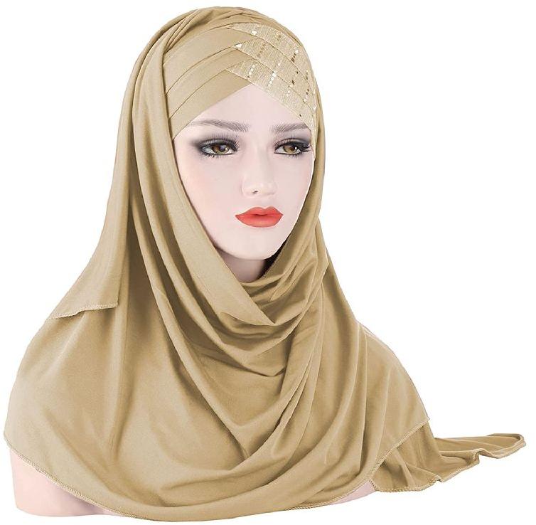 Embroidered 100% COTTON Islamic Hijab, Feature : Breathable, Dry Cleaning, Easy Washable