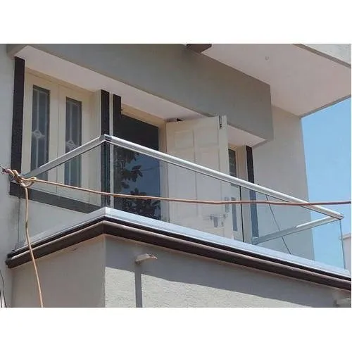 Balcony Glass Railing Indian Glass Art & Aluminum, Bhopal, Madhya Pradesh