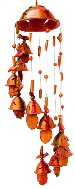 Polished Terracotta Wind Chimes, Packaging Type : Thermocol Box