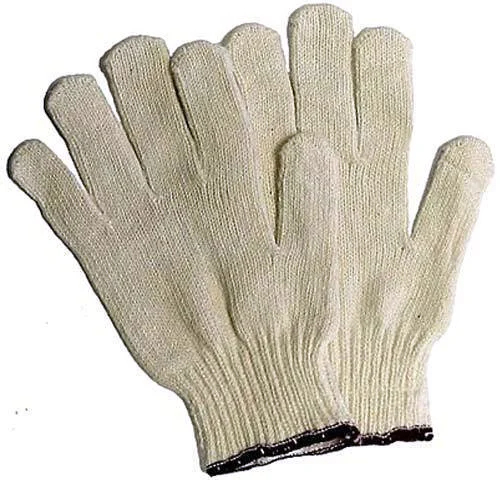 Plain cotton knitted hand gloves, Technics : Attractive Pattern