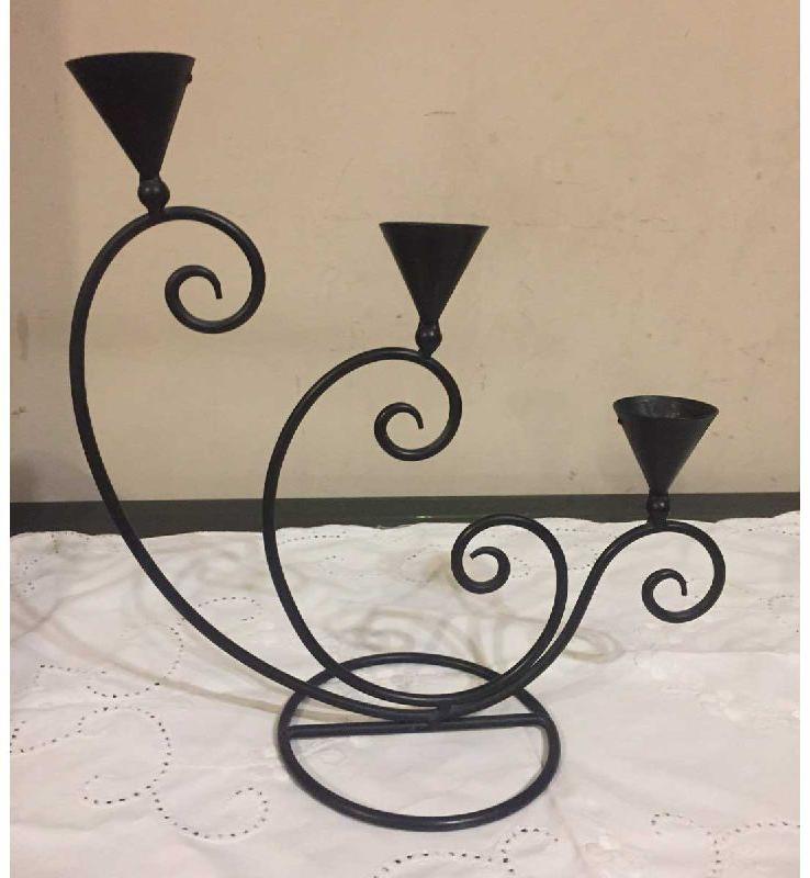 Wrought Metal Candle Holder