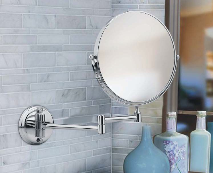 Glass SS Magnifying Mirror, for Bathroom, Hotels, Feature Superior