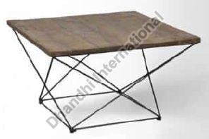 Square Polished DI-0006 Coffee Table, for Hotel, Home, Size : 36x36x18 Inch