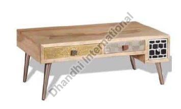 Rectangular Polished DI-0009 Coffee Table, for Hotel, Home, Size : 36x24x18 Inch