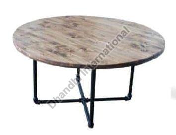 Round Polished DI-0011 Coffee Table, for Hotel, Home, Size : 33x33x18 Inch